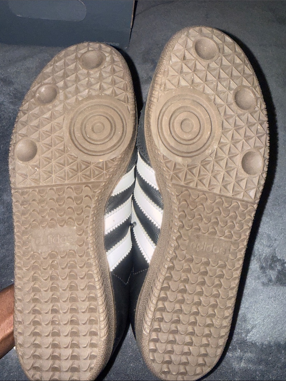 Adidas Samba Women’s Sneakers - Black/White with Gum Sole - Picture 6 of 7